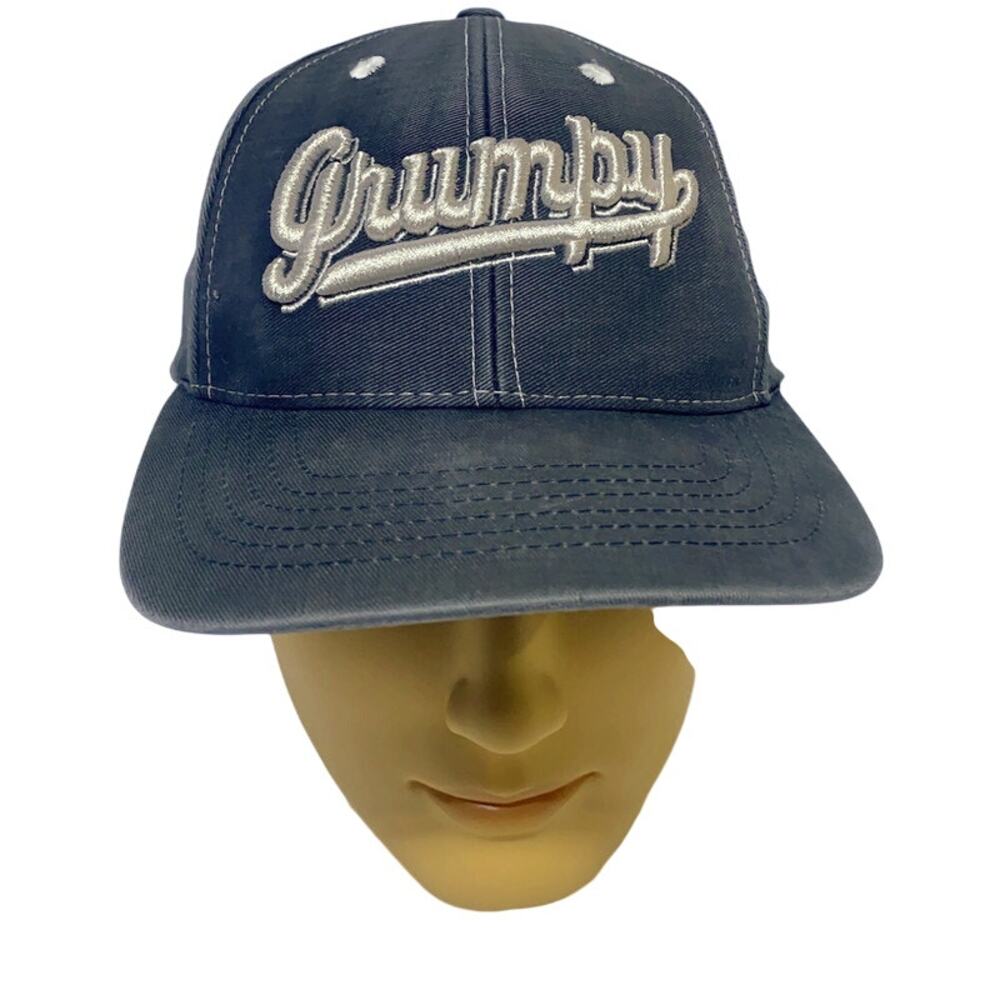 Walt Disney World Grumpy Est 1937 Ball Cap Gray and White Adjustable
